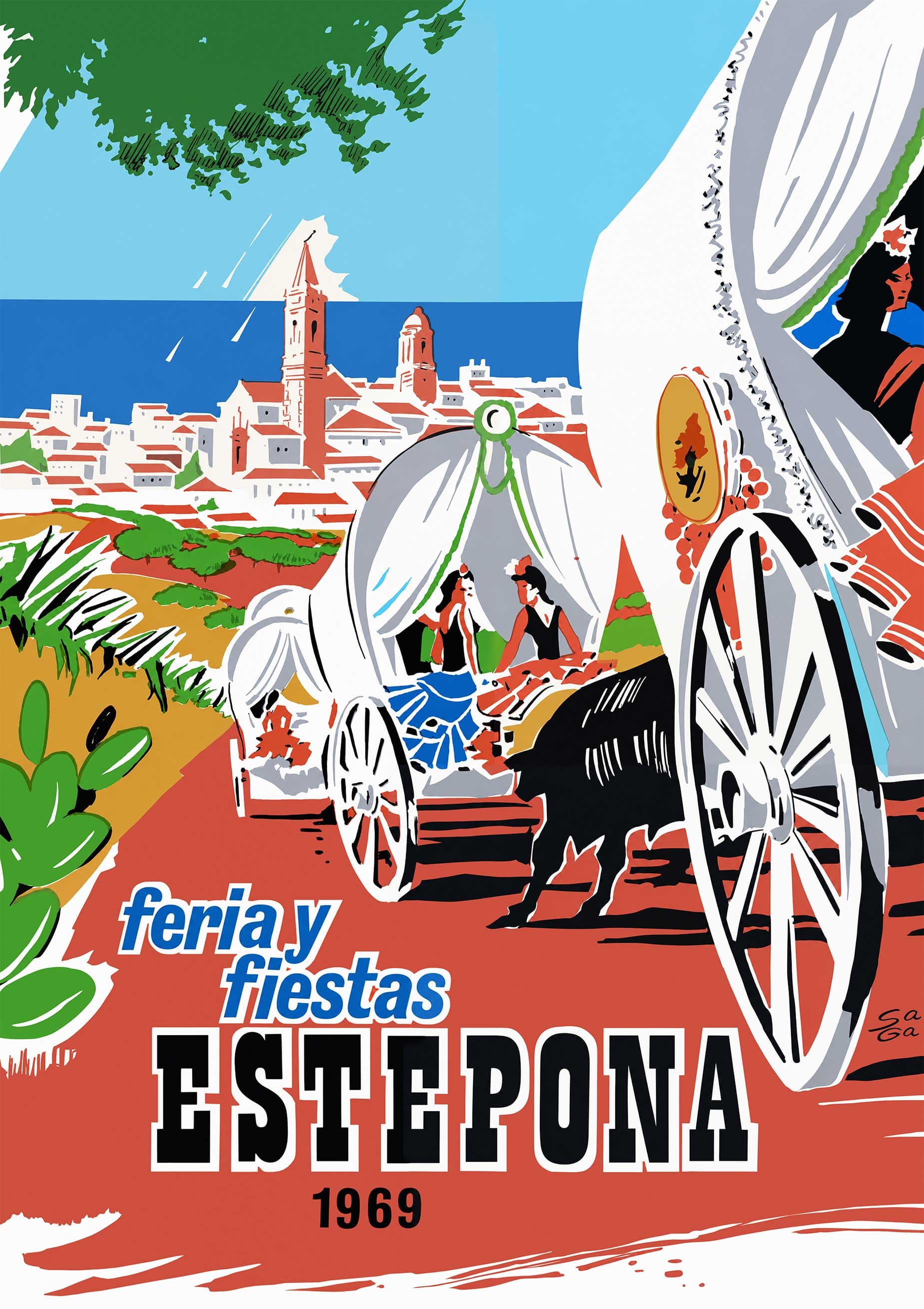 Cartel de la Feria Mayor de Estepona de 1969