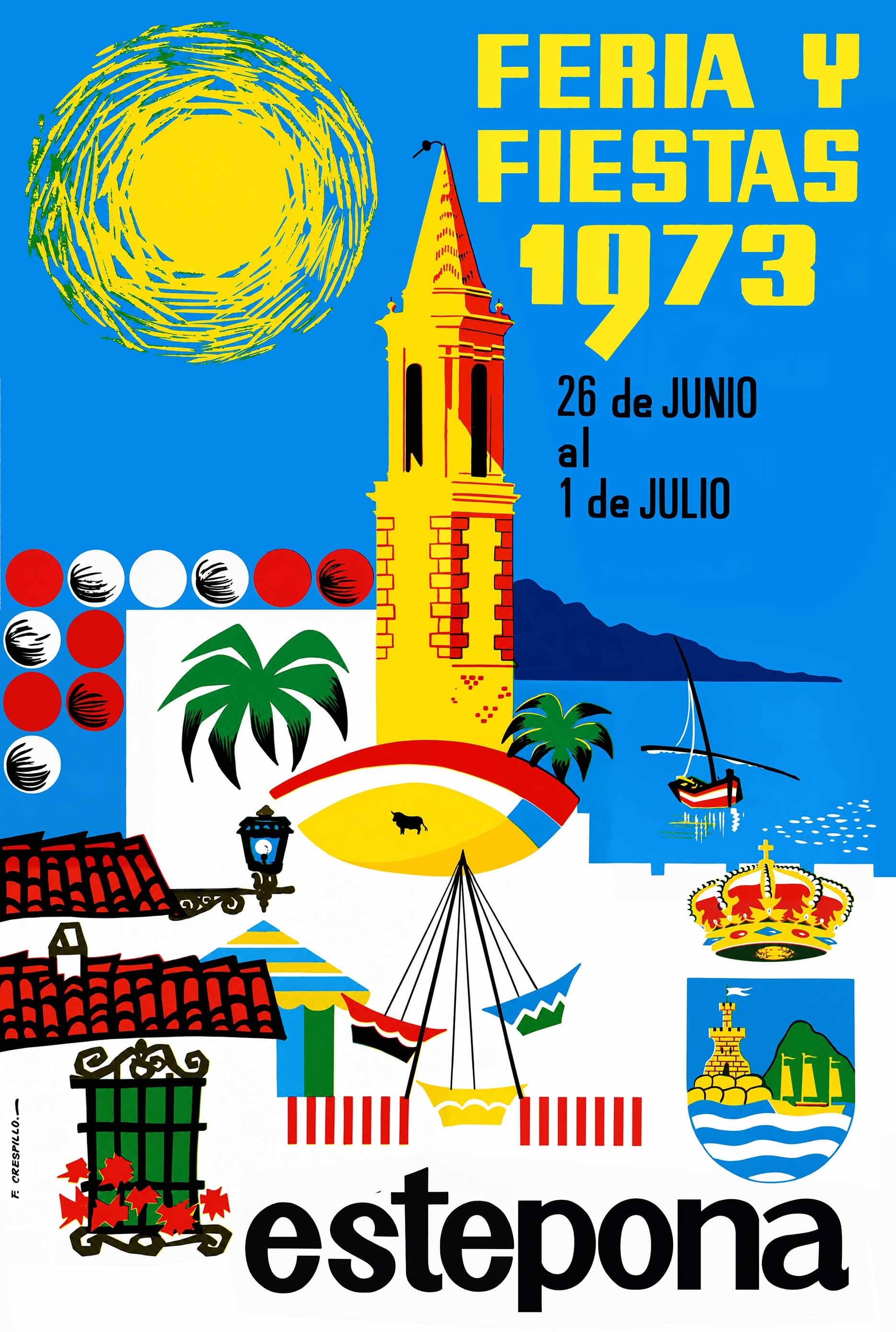 Cartel de la Feria Mayor de Estepona de 1973