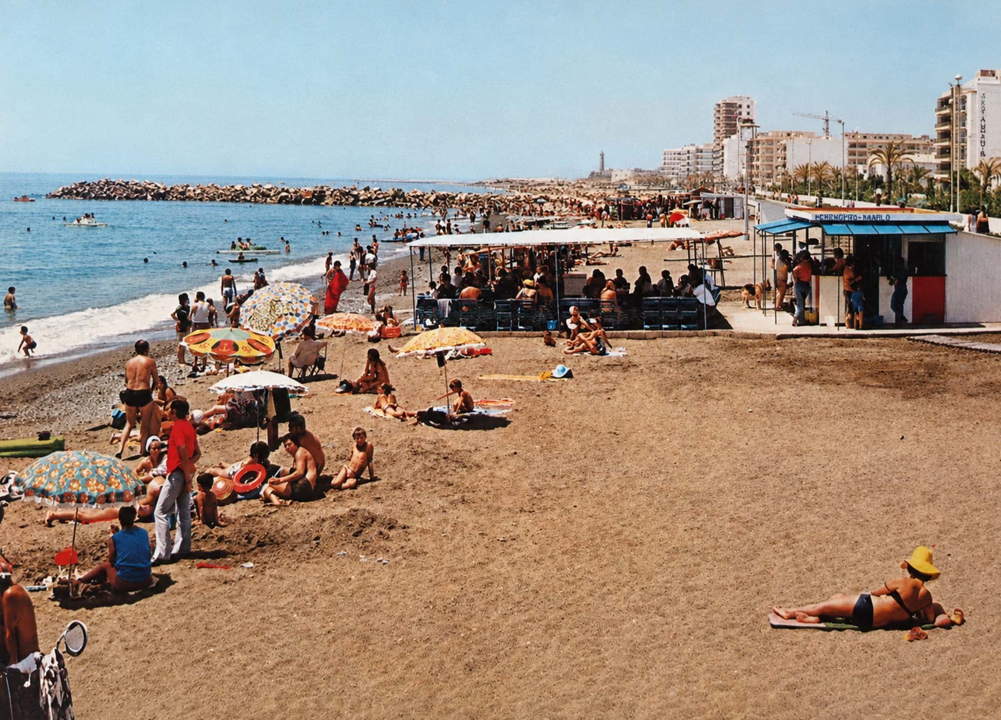 Chiringuitos en la playa de Estepona