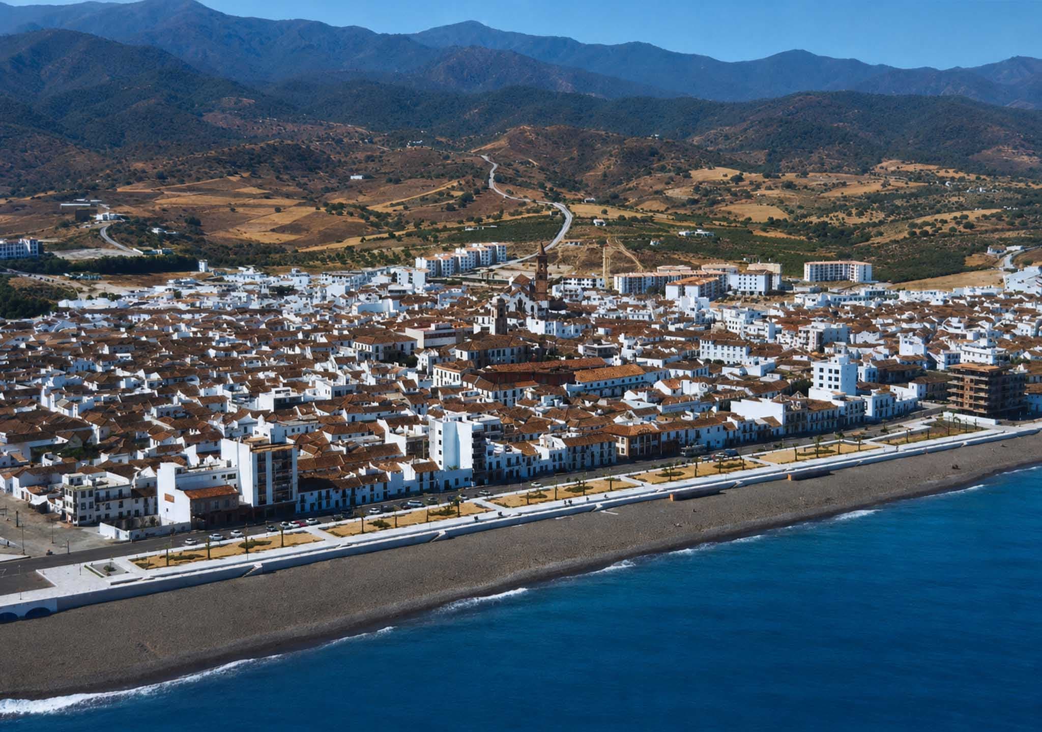 Vista aérea de Estepona — 1970