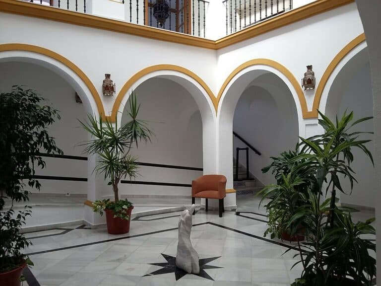 Detalle arquitectónico de la Casa de las Tejerinas