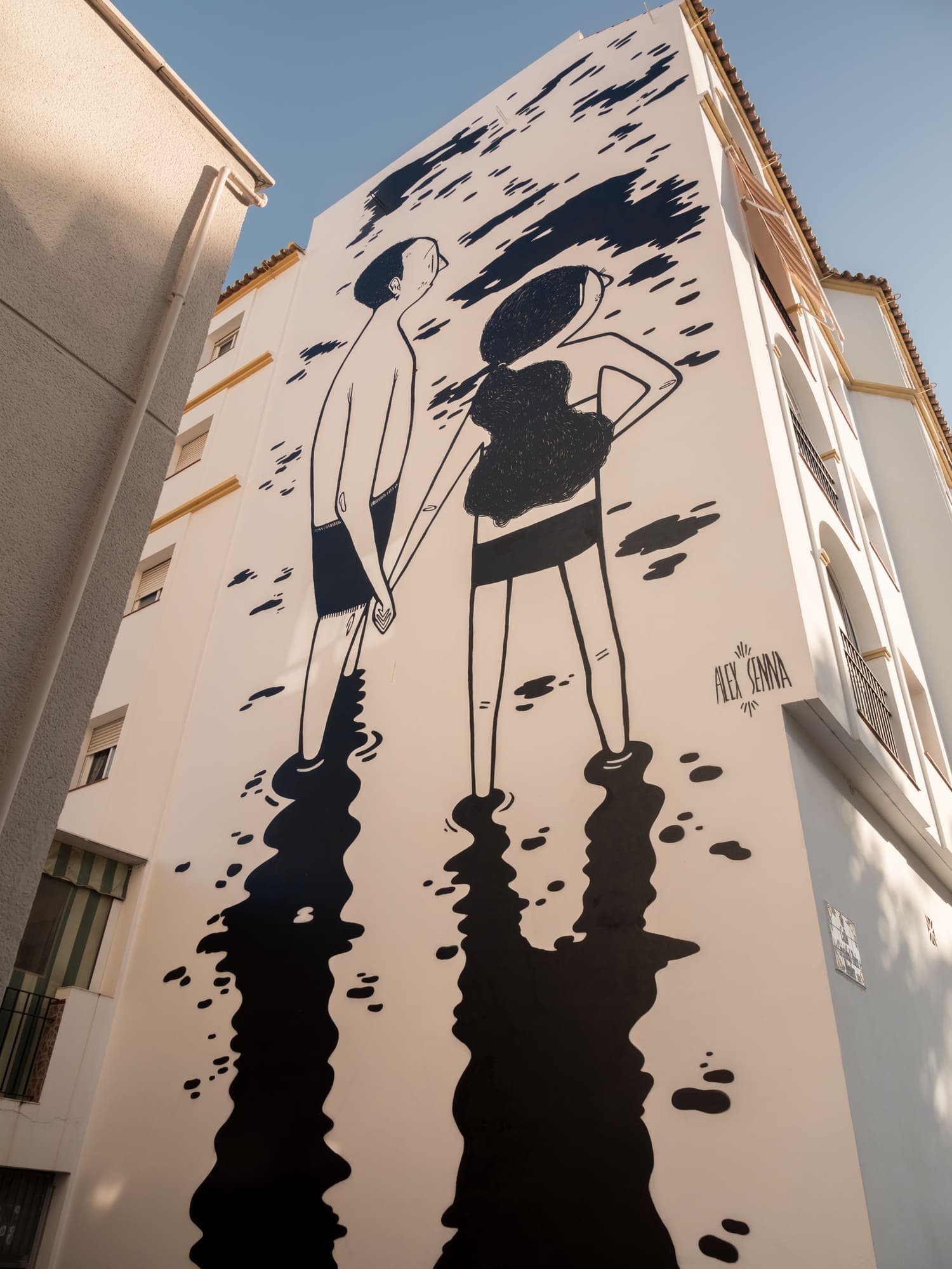 Mural "Sin Título" de Alex Senna en Estepona